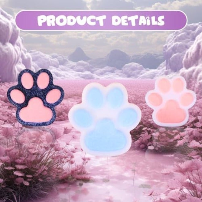 FauKait 3pcs Big Squishy Cat Paw Toys, Kawaii Fufu Stress Relievers for Kids &  Adults - Image 4