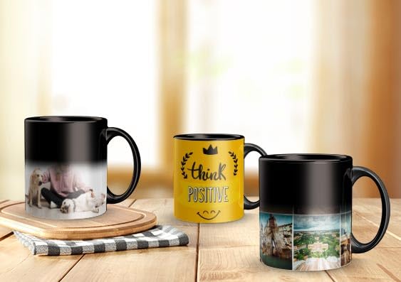 KivStar Personalized Gift Custom Photo Quote Name Wish Ceramic Magic Mug for Fathers Day Gift for Father Birthday Gifts dad Gifts papa Birthday Gift papa Gift Parents Gift 325 Ml - Image 3