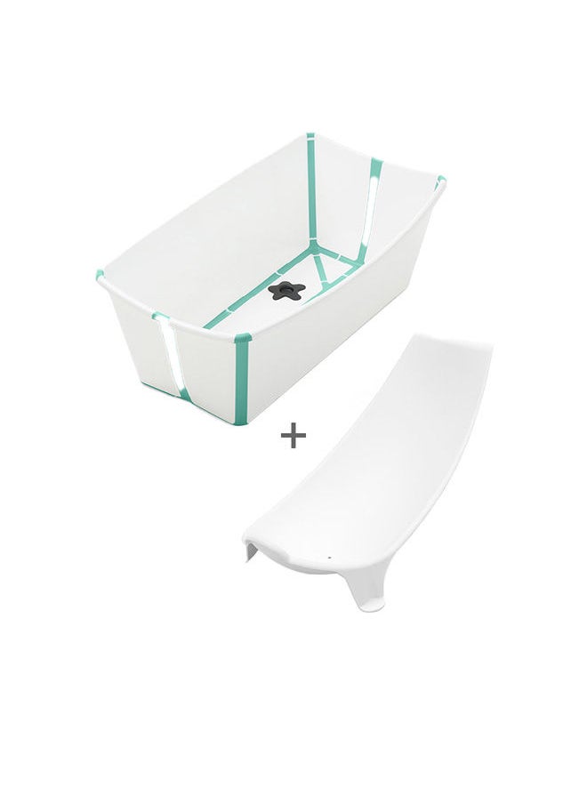 STOKKE مجموعة فليكسي للاستحمام ودعم حديثي الولادة - أبيض مائي  - Image 1