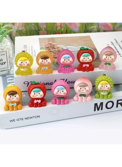 Generic Three-dimensional Fruit Cub Second-generation Diy Jewelry Luminous Solid Resin Jewelry Accessories Blind Bag Key Chain To Touch-Color:Default  - Image 2