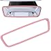 winterrock Car Rear View Mirror Protector Frame Silicone vehicle Rearview Mirror Cover Auto Rear View Trim Frame Decoration Compatible with Model 3 and Y Car Interior Accessories Pink - Image 2