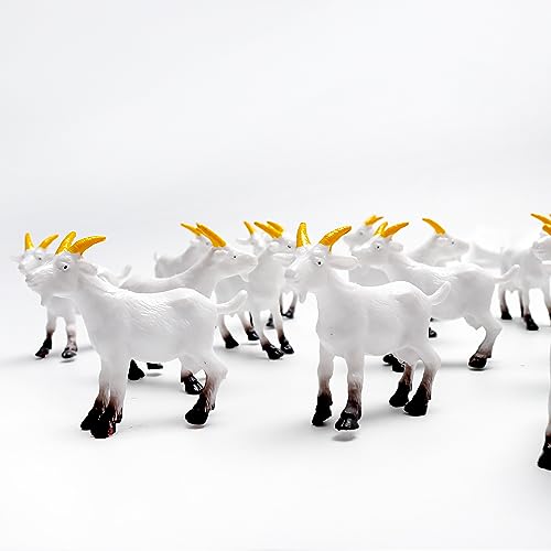 Aydinids 25 Pcs Miniature Goat Figurines Mini Resin Lamb Miniature Lamb Plastic Farm Animal Model for Succulent Planter Moss Landscape DIY Terrarium Fairy Garden - Image 3