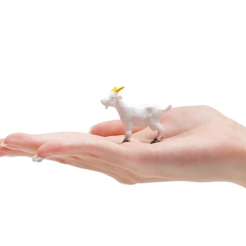Aydinids 25 Pcs Miniature Goat Figurines Mini Resin Lamb Miniature Lamb Plastic Farm Animal Model for Succulent Planter Moss Landscape DIY Terrarium Fairy Garden - Image 5