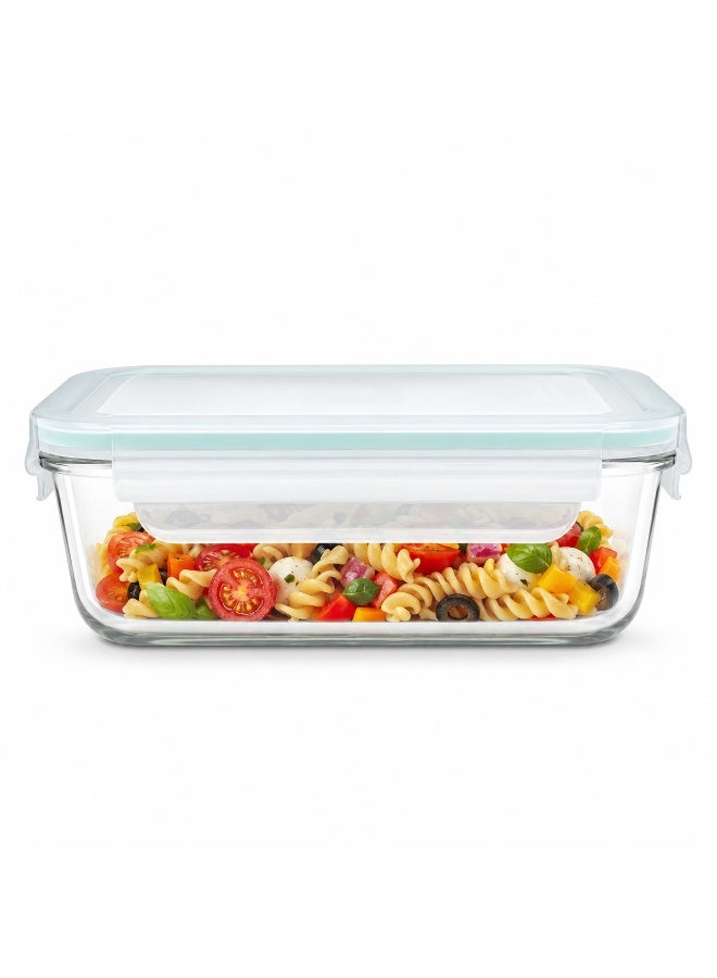 Glasslock Rectangular Food Container 1000 ml Tempered Glass Leakproof Microwave Safe - Image 1