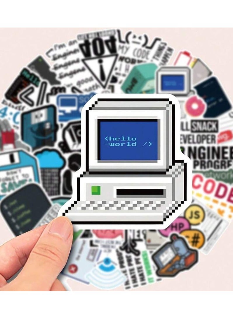 Programming-Themed Sticker Pack - Set of 50 Stickers for Laptops, Water Bottles, and More - Image 2