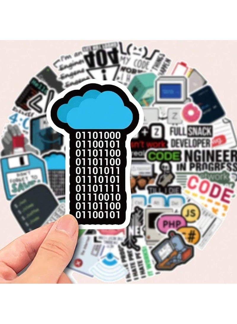 Programming-Themed Sticker Pack - Set of 50 Stickers for Laptops, Water Bottles, and More - Image 1