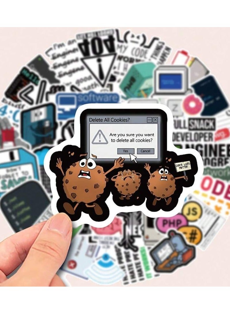Programming-Themed Sticker Pack - Set of 50 Stickers for Laptops, Water Bottles, and More - Image 3