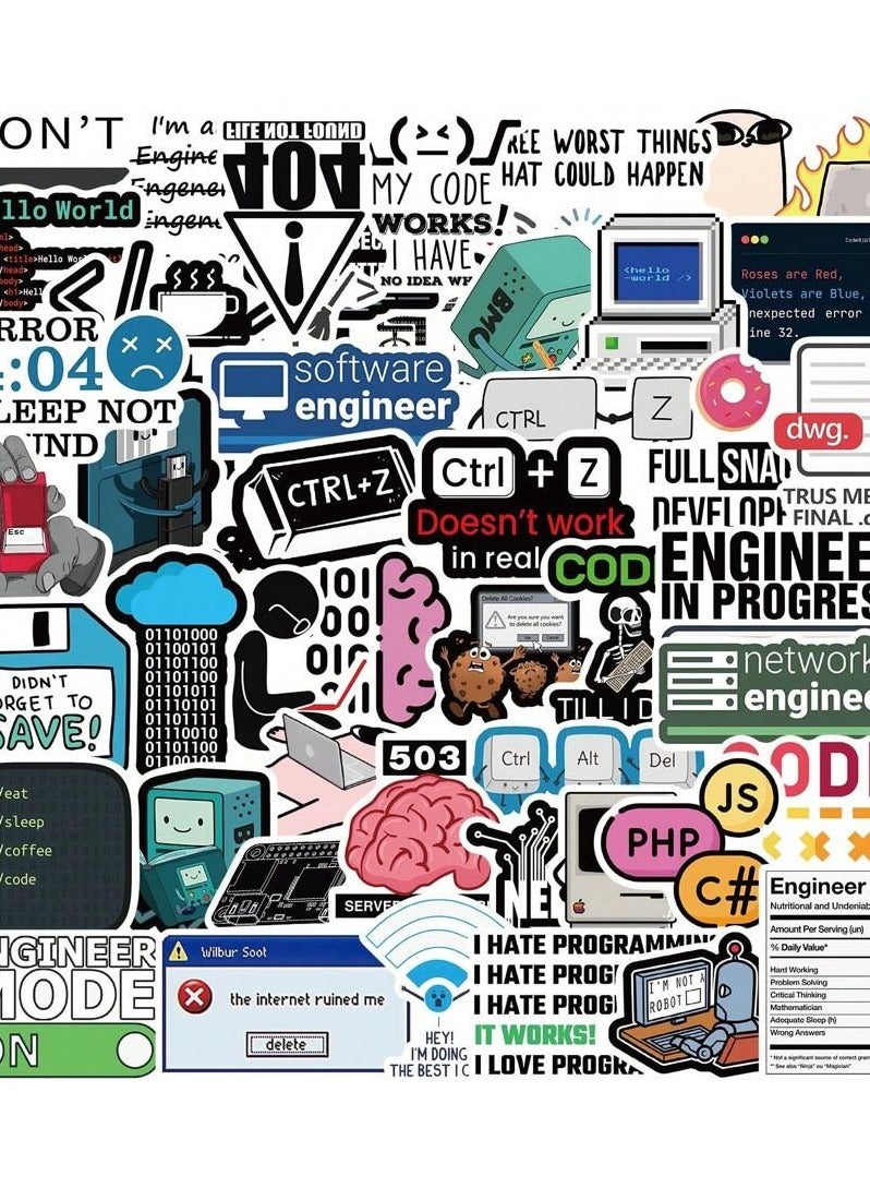 Programming-Themed Sticker Pack - Set of 50 Stickers for Laptops, Water Bottles, and More - Image 4