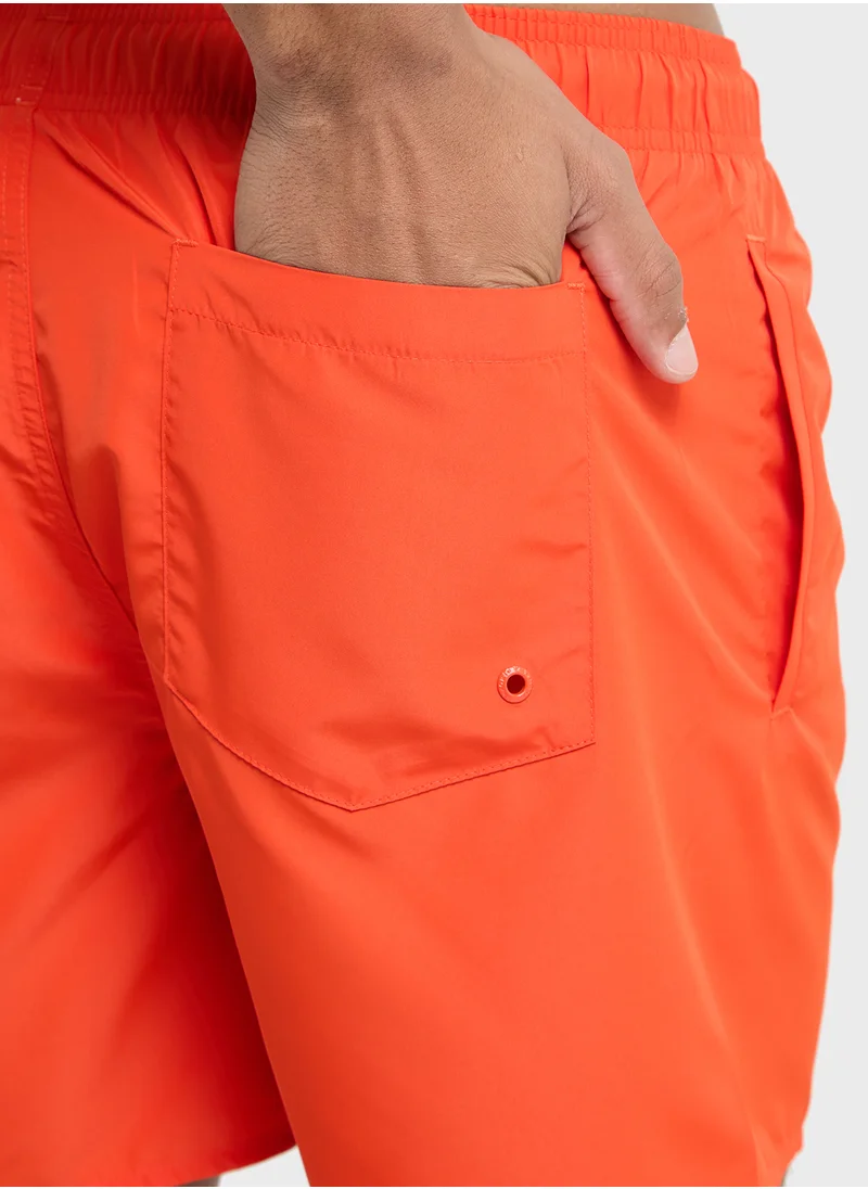 امبوريو ارماني Beachwear Logo  Drawstring Shorts