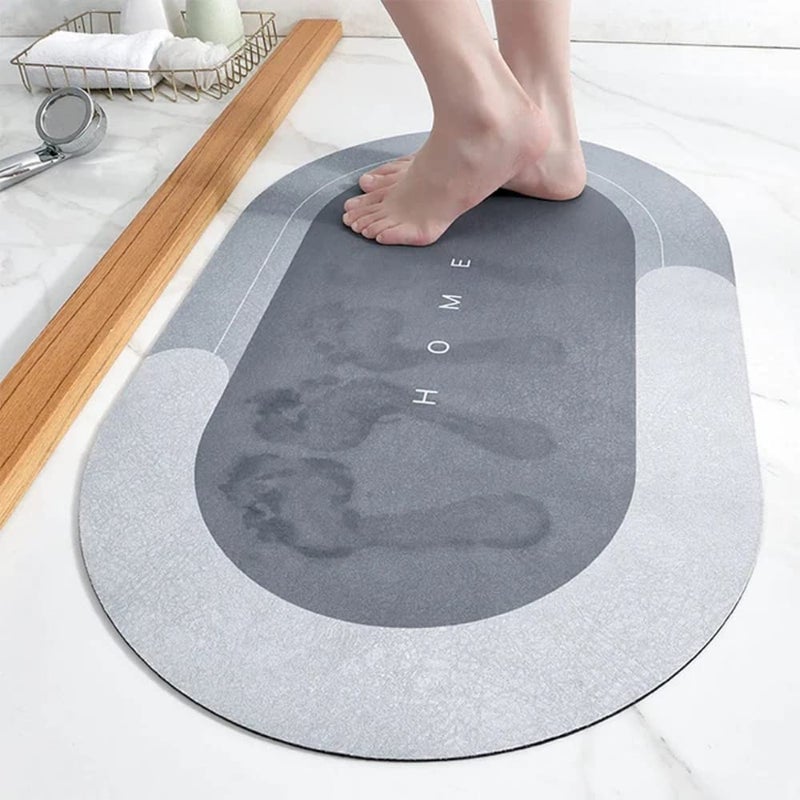 ECOSPIT CONTAINER Soft Silicone Super Absorbent 40x60 Bath Mat Anti Skid Quick Drying Bathroom Water Absorbent Carpets Kitchen Entrance Door Mats 2 - Image 2