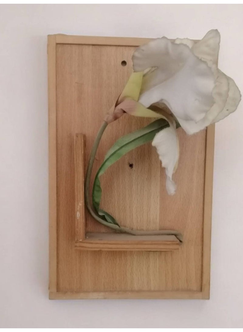 ارك لوحة خشبية مجسمة لوردة صناعي - Image 1