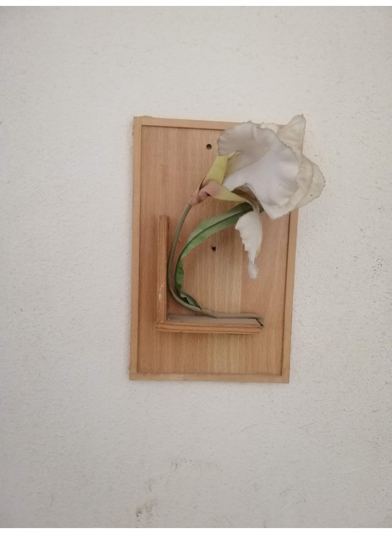 ارك لوحة خشبية مجسمة لوردة صناعي - Image 2