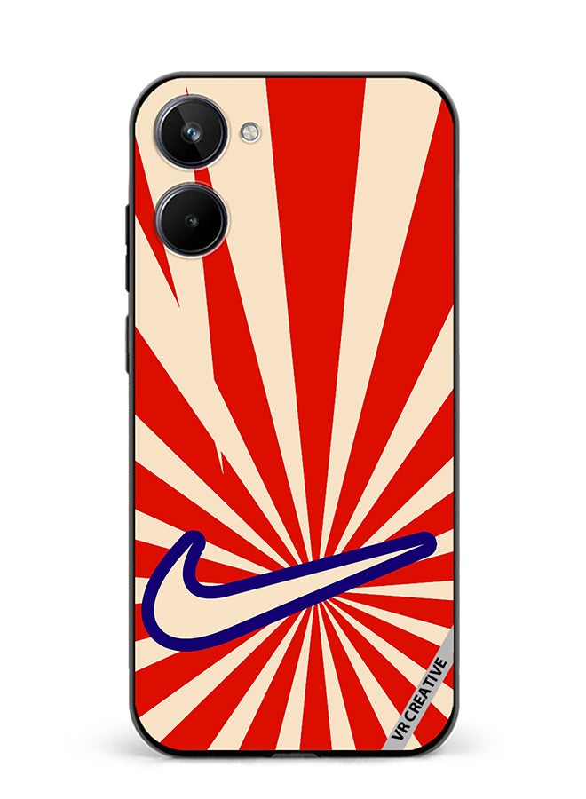 VR CREATIVE Protective Case Cover For Realme 10 Nike Retro Design Multicolour - Image 1