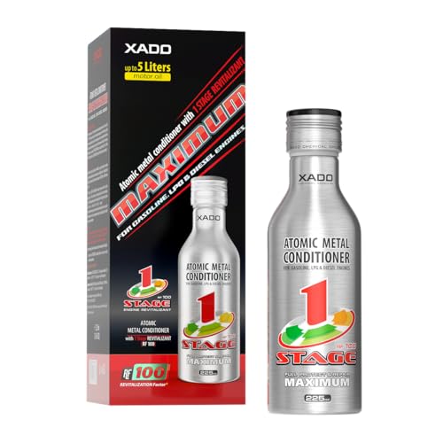 Xado إضافة زيت المحرك XADO / حماية للمحرك / إضافة لحماية التآكل وإعادة بناء الأسطح المعدنية المتآكلة / معالج معدني مع مُجدد من المرحلة 1 بحد أقصى (حتى 5qt من سعة الزيت) - Image 1
