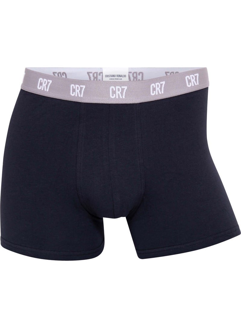 CR7 Men’s 3‑Pack Trunk Underwear – Stylish Black, Teal & Blue Cotton Stretch Trunks Comfortable Daily Support - Image 4