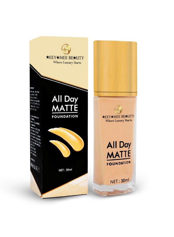 adbeni High Coverage Matte Foundation Spf-15 30Ml | Smooth, Silky & Slay | Buildable, All-Day Wear & Naturally Radiant Complexion | All Skin Types | Honey (Shade-03) - Image 1