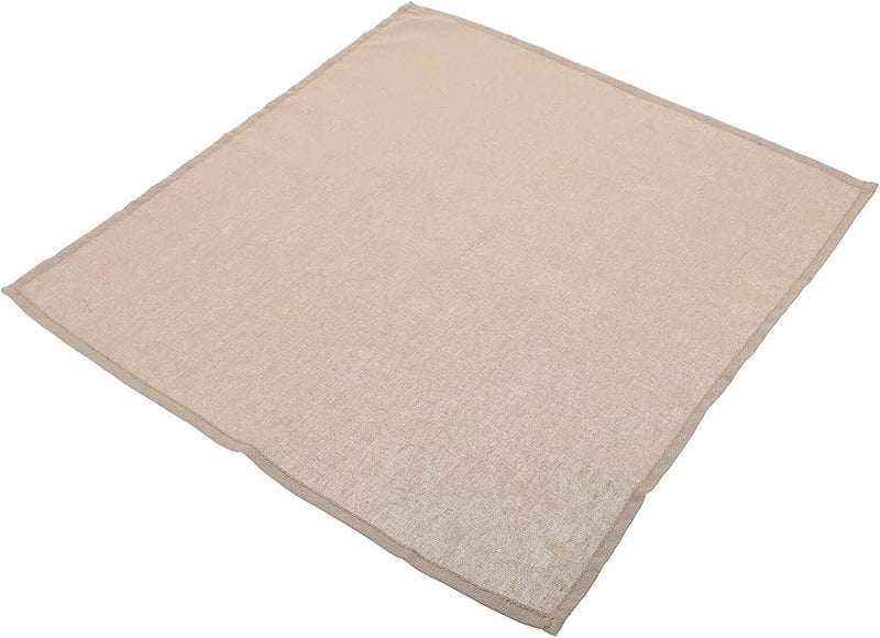 Natural Linen Napkins 40X40Cm Khaki Heat Resistant Fabric Dinner Cloth For Restaurant Home Dining - Image 1