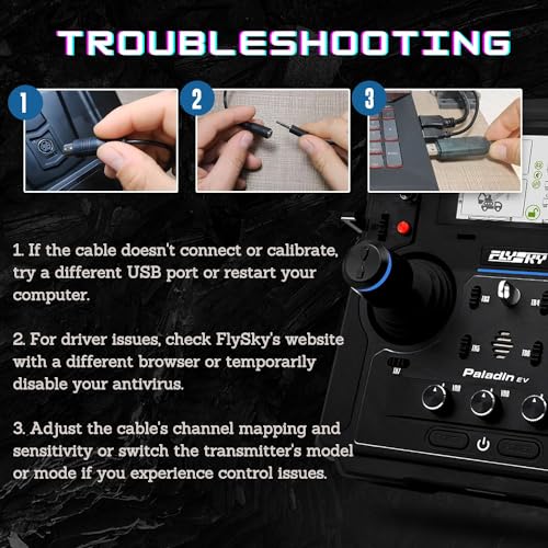 Flysky SM100 USB RC Airplane Drone Flight Simulator Adapter Cable 2.4G for FS-i6 FS-i10 FS-i6 FS-i4 FS-T6 FS-CT68 FS-T4B FS-GT3 TH9X GT2 Remote Controller Transmitter to Computer Simulator Software - Image 4
