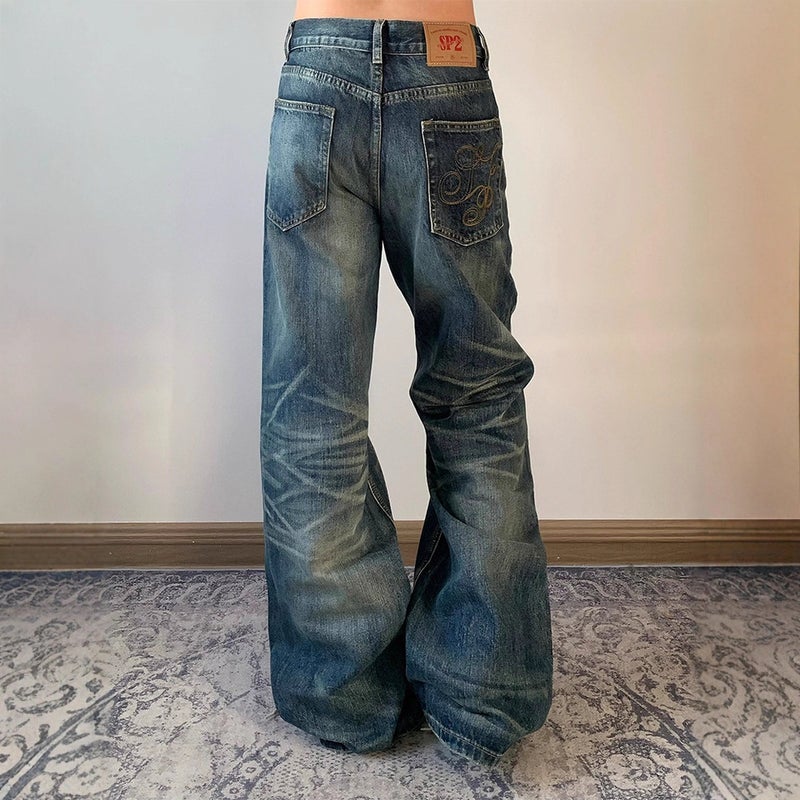 Unisex Casual Daily Denim Jeans - Image 3