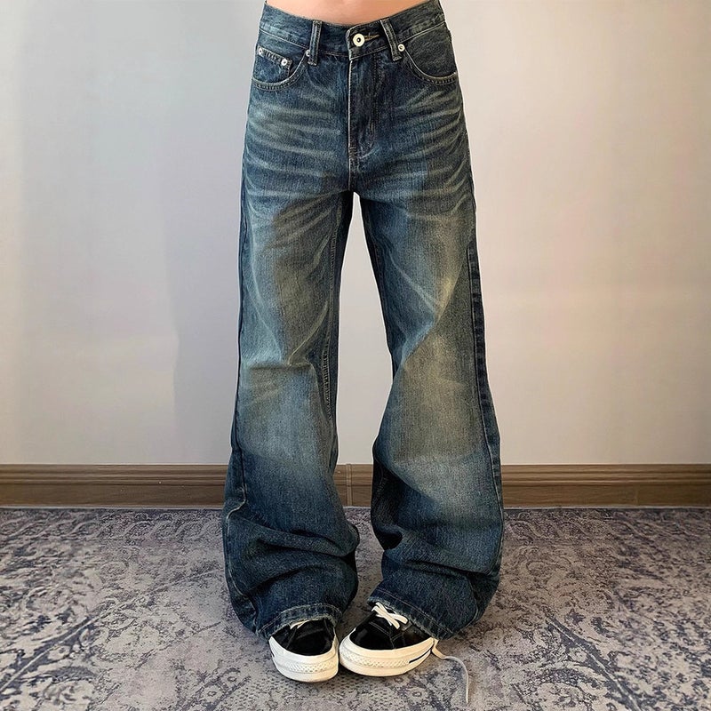 Unisex Casual Daily Denim Jeans - Image 2
