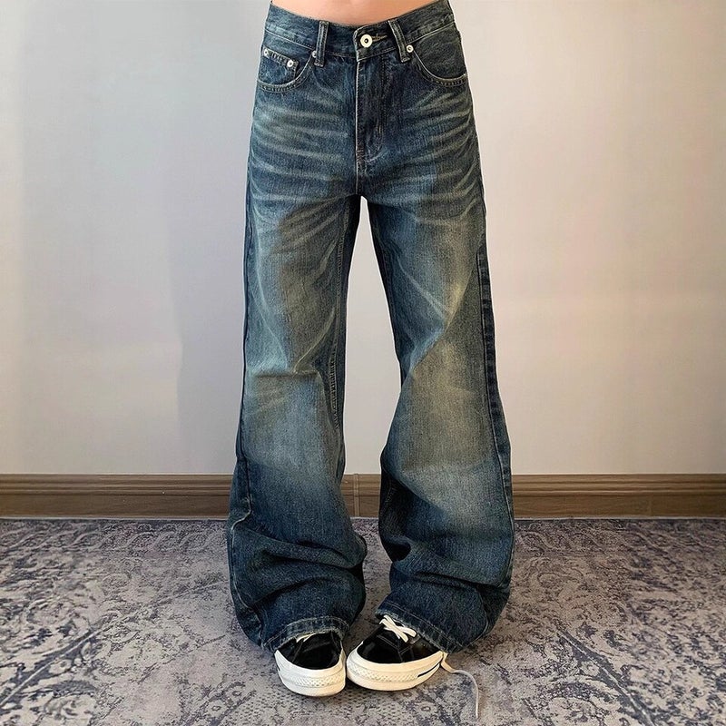 Unisex Casual Daily Denim Jeans - Image 1