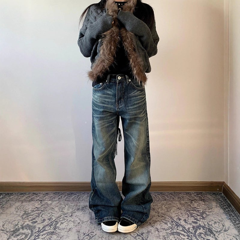 Unisex Casual Daily Denim Jeans - Image 5