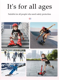 DUNISO Hip protection pad, EVA ice skating pad, anti fall and anti slip, with elastic straps and Velcro design, suitable for ice skating，skiing and balance bikes, pink  - Image 5