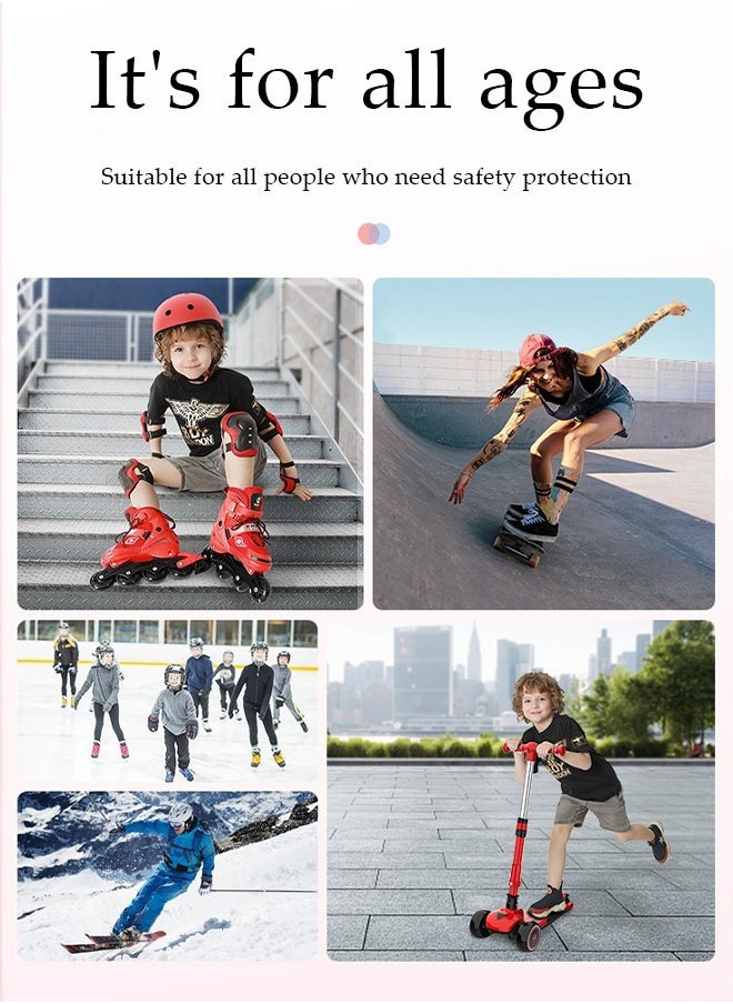 DUNISO - Hip protection pad, EVA ice skating pad, anti fall and anti slip, with elastic straps and Velcro design, suitable for ice skating，skiing and balance bikes, pink - Image 1