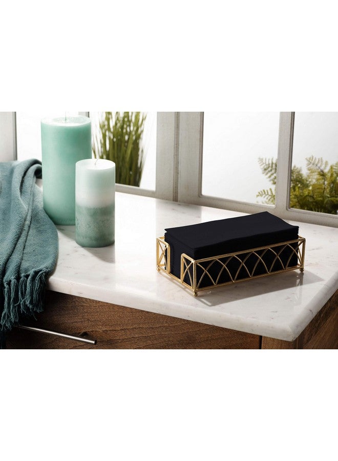 BloominGoods 100 Linen-Feel Black Paper Napkins - Decorative Cloth-Like Black Dinner Napkins - Soft And Absorbent. For Kitchen, Party, Wedding, Bathroom Or Any Occasion. (Pack of 100) - Image 3