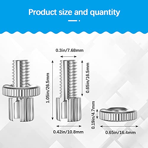 Frienda 12 Pieces Clutch Brake Cable Adjuster Screw Metric Clutch Brake Cable Adjuster Compatible with ATV Motorcycle 8 mm Cable Adjuster Nut Bolts for Car Vehicle Motorcycle ATV, Silver - Image 2