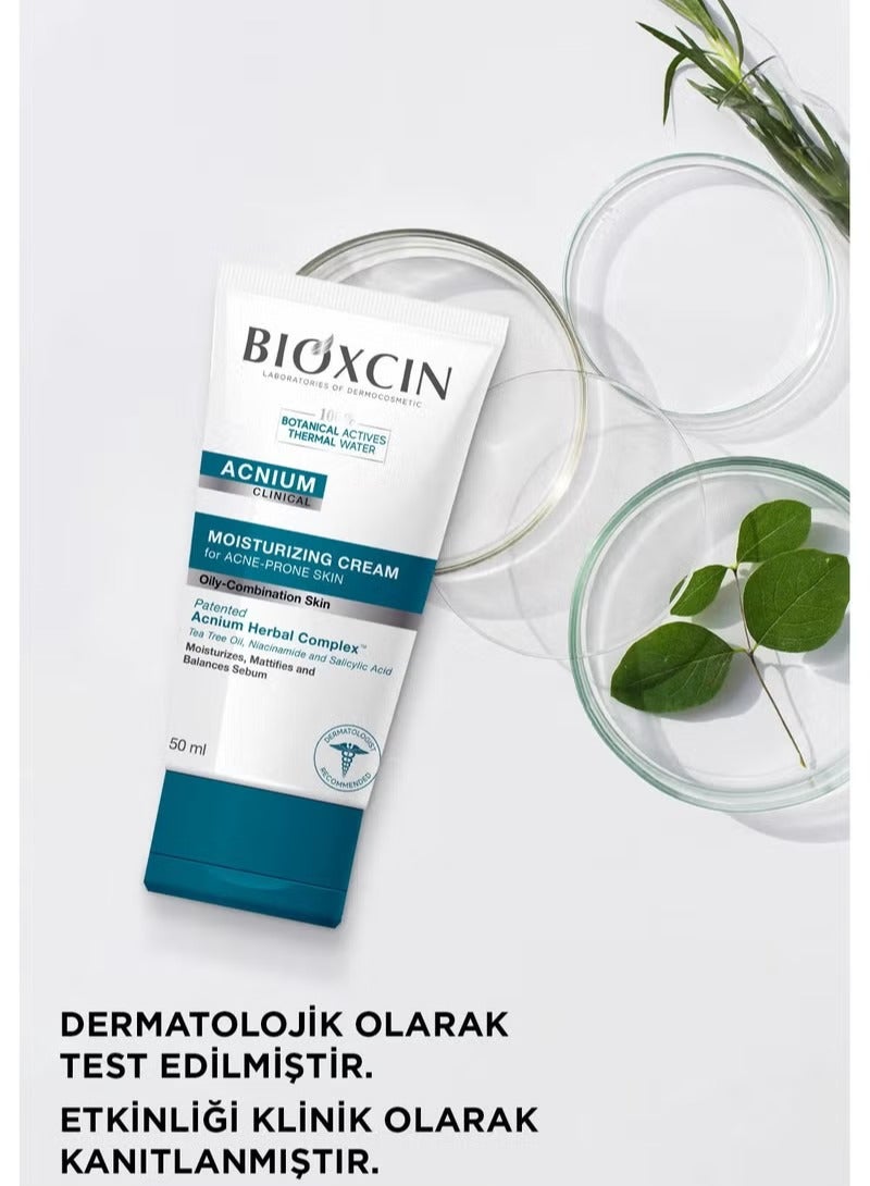 BIOXCIN ACNIUM SERIES MOISTURIZING CREAM FOR ACNE PRONE SKIN  - 50 Ml - Image 3