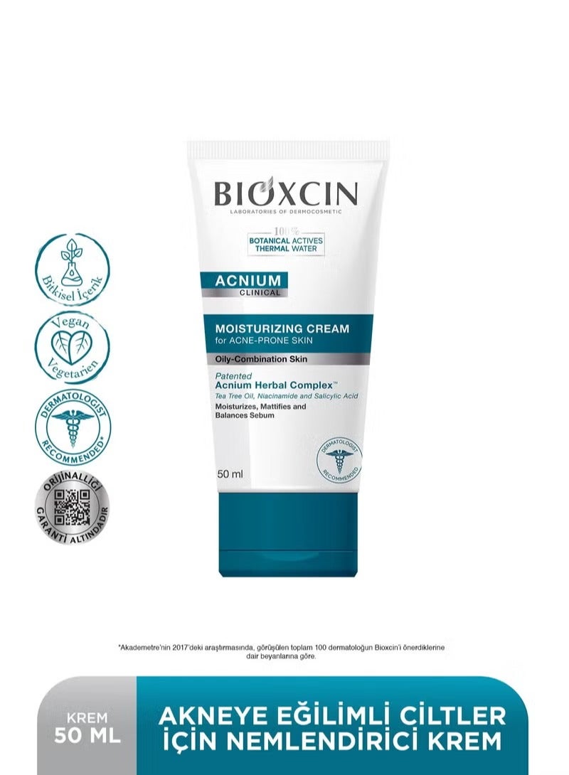 BIOXCIN ACNIUM SERIES MOISTURIZING CREAM FOR ACNE PRONE SKIN  - 50 Ml - Image 4