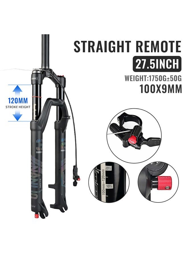 NANLIO Bicycle Suspension 26/27.5/29 inch Air Fork Rebound Adjustment MTB Straight RL/LO Mountain Fork for Bike QR 100x9MM (MATE-26Straight-manual) - Image 2