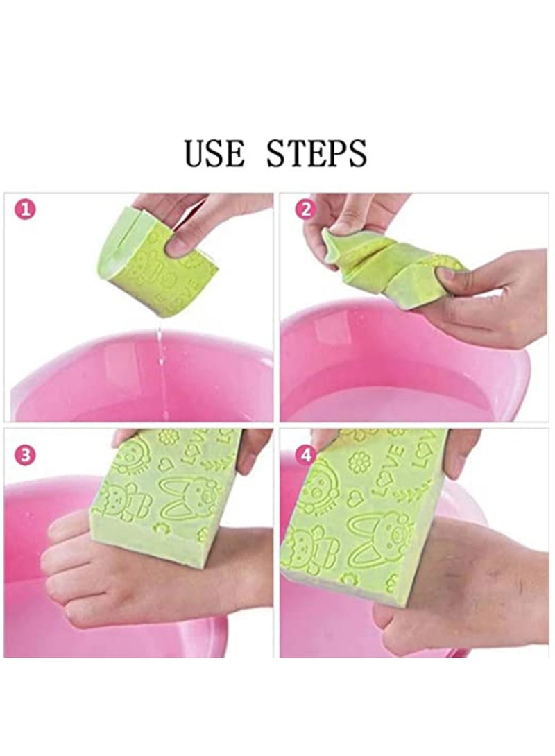 KASTWAVE Body Exfoliating Sponge, 3 Pieces Baby Shower Brush Soft Bath Sponge Body Cleaning Sponge For Baby Adults/Kids Men Women Soft Body Skin Bath Shower Spa Brush Smooth - Image 5