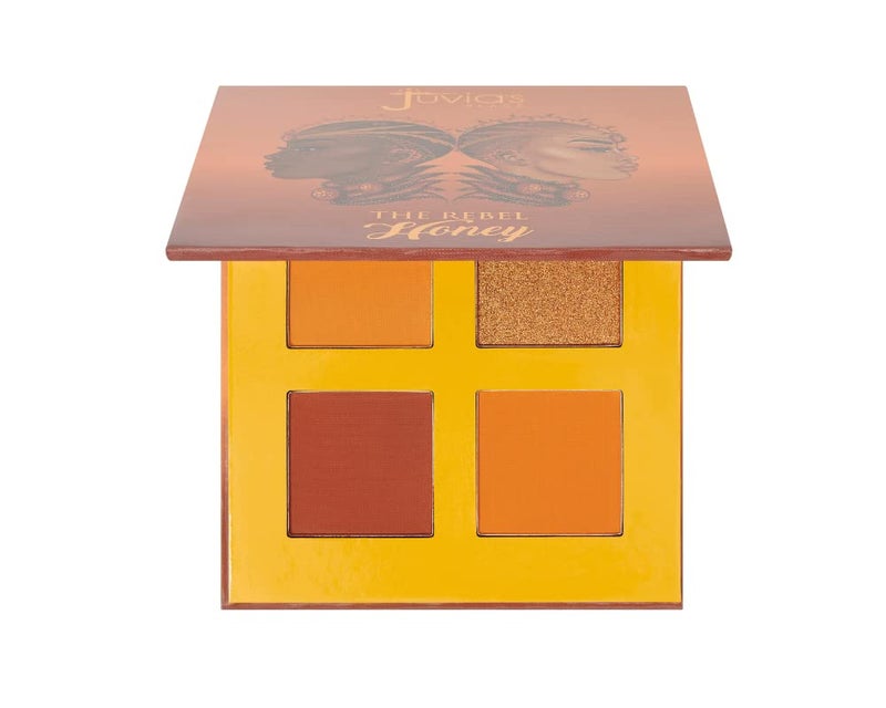 Juvia's Place Rebel Quad Honey Eyeshadow Palette - Shades of 4, Professional Eye Makeup, Pigmented Makeup Palette for Eye Color & Shine, Pressed Eyeshadow Cosmetics - Image 1