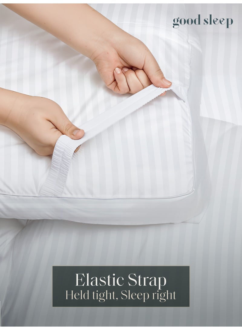 Good Sleep Premium Mattress Topper – Crafted in Dubai | Extra Comfort, Back Support & Breathability | Soft Quilted Layer for Any Bed – Single Size  - Image 4