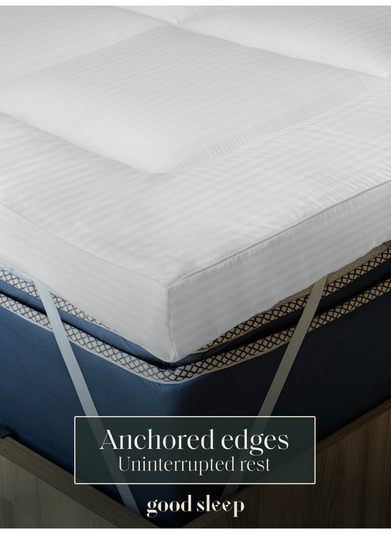 Good Sleep Premium Mattress Topper – Crafted in Dubai | Extra Comfort, Back Support & Breathability | Soft Quilted Layer for Any Bed – Single Size  - Image 5