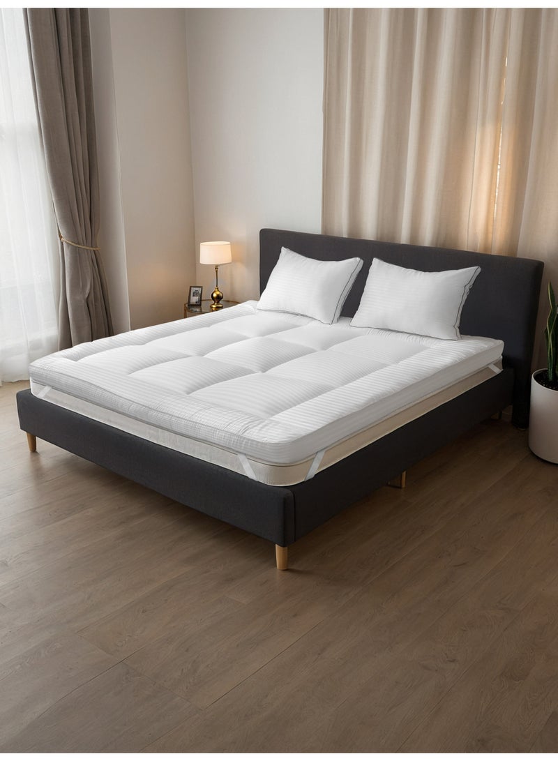Good Sleep Premium Mattress Topper – Crafted in Dubai | Extra Comfort, Back Support & Breathability | Soft Quilted Layer for Any Bed – Single Size  - Image 1