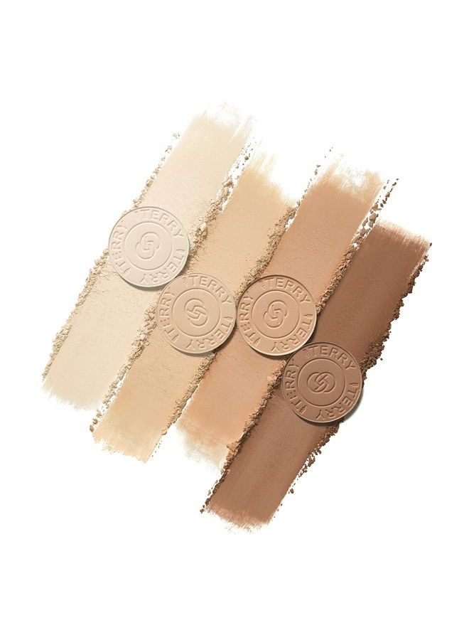 BY TERRY Hyaluronic Hydra-Powder Palette, 4-Shade, Vegan Contour Palette For Flawless & Matte Complexion, Medium to Warm - Image 1