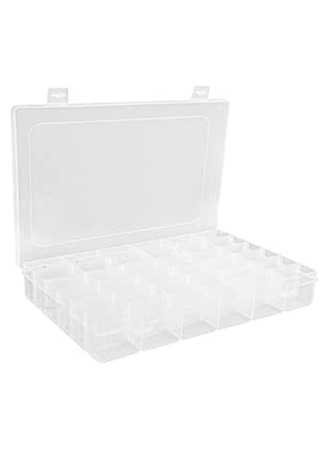36 Grids plastic organizer box with dividers for Bead organizer, Fishing tackles, Jewelry, Craft organizers and storage with adjustable dividers (36 Compartments) - Image 1