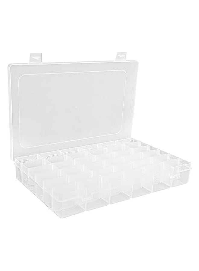 36 Grids plastic organizer box with dividers for Bead organizer, Fishing tackles, Jewelry, Craft organizers and storage with adjustable dividers (36 Compartments) - Image 2