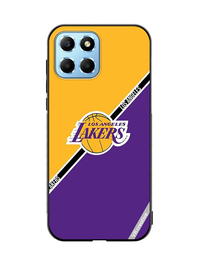 VR CREATIVE Protective Case Cover For Honor X8 5G Los Angeles Lakers Design Multicolour - Image 1