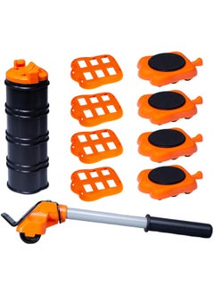 Mouzie Heavy Duty Furniture Lifter 4 Appliance Roller Sliders With 660 Lbs Load Capacity Wheels Adjustable Height Lifting Tool Lever Suitable For Safe And Easy Moving Of Couches Sofas Refrigerators Mo