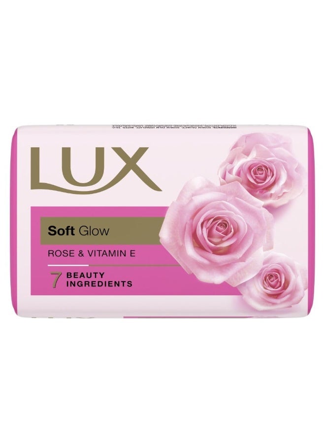 Lux Soft Glow Rose & Vitamin E Bathing Soap|For Glowing Skin Soap|Beauty Soap 150 g - Image 1