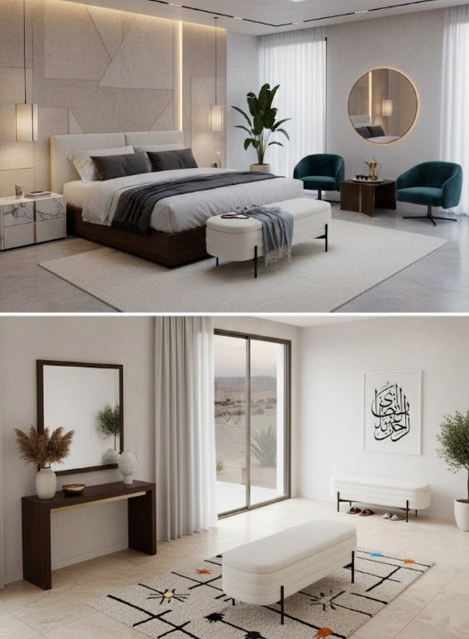 Living Modern Storage Bench For Bedroom, Living Room 120x46x40 CM - Image 5