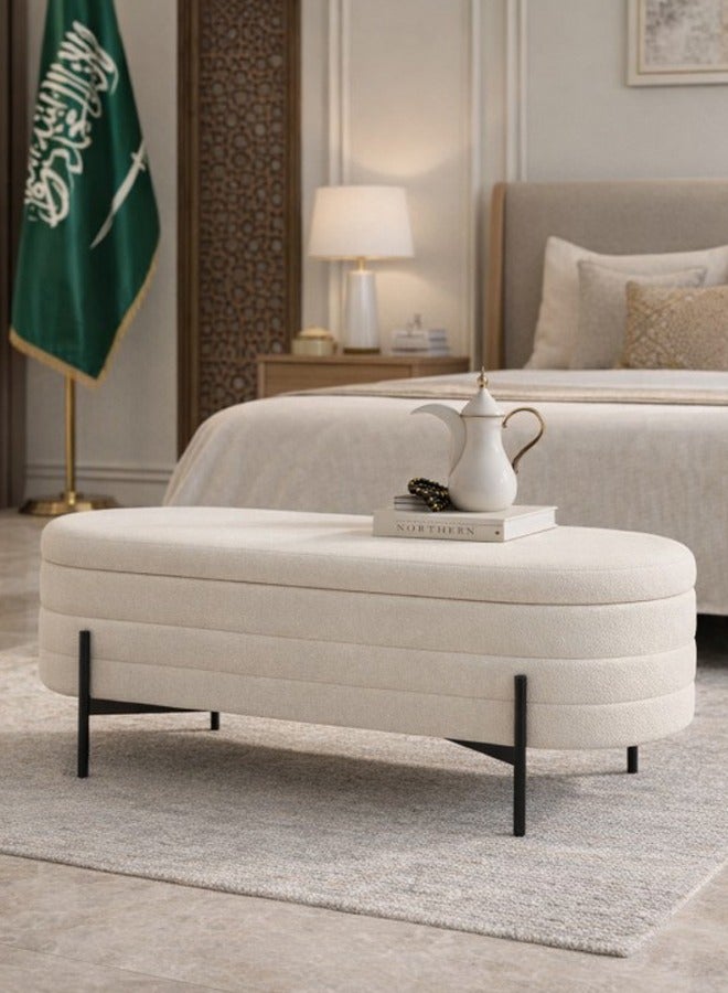 Living Modern Storage Bench For Bedroom, Living Room 120x46x40 CM - Image 1