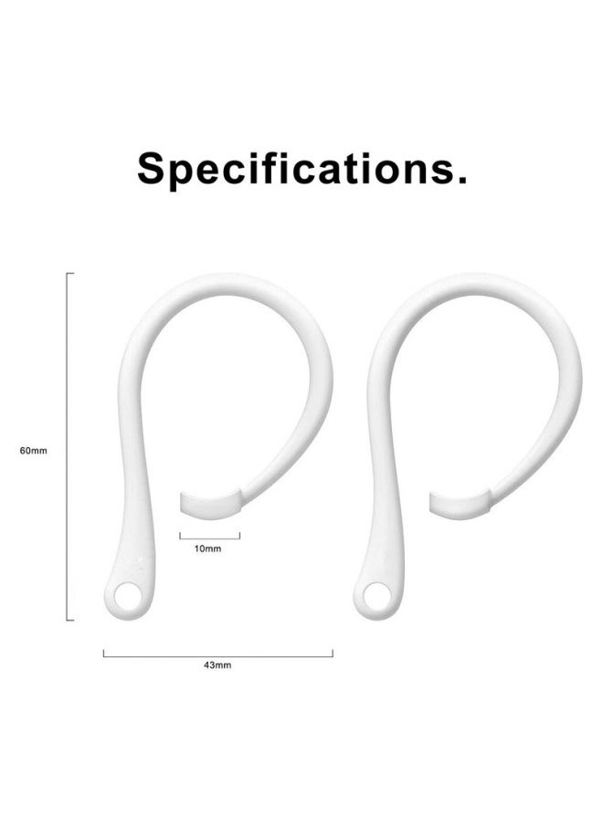 Generic - Airpods Pro 3rd Gen Sports Anti-loss Anti-fall Ear Hooks 4th Gen Earphone Hooks Model Digital Computer Accessories-Color:Transparent - Image 1