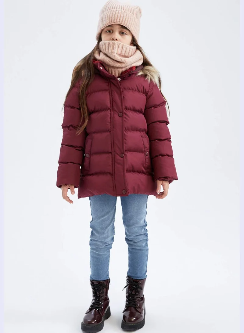 DeFacto Girl Hooded Long Sleeve Parka