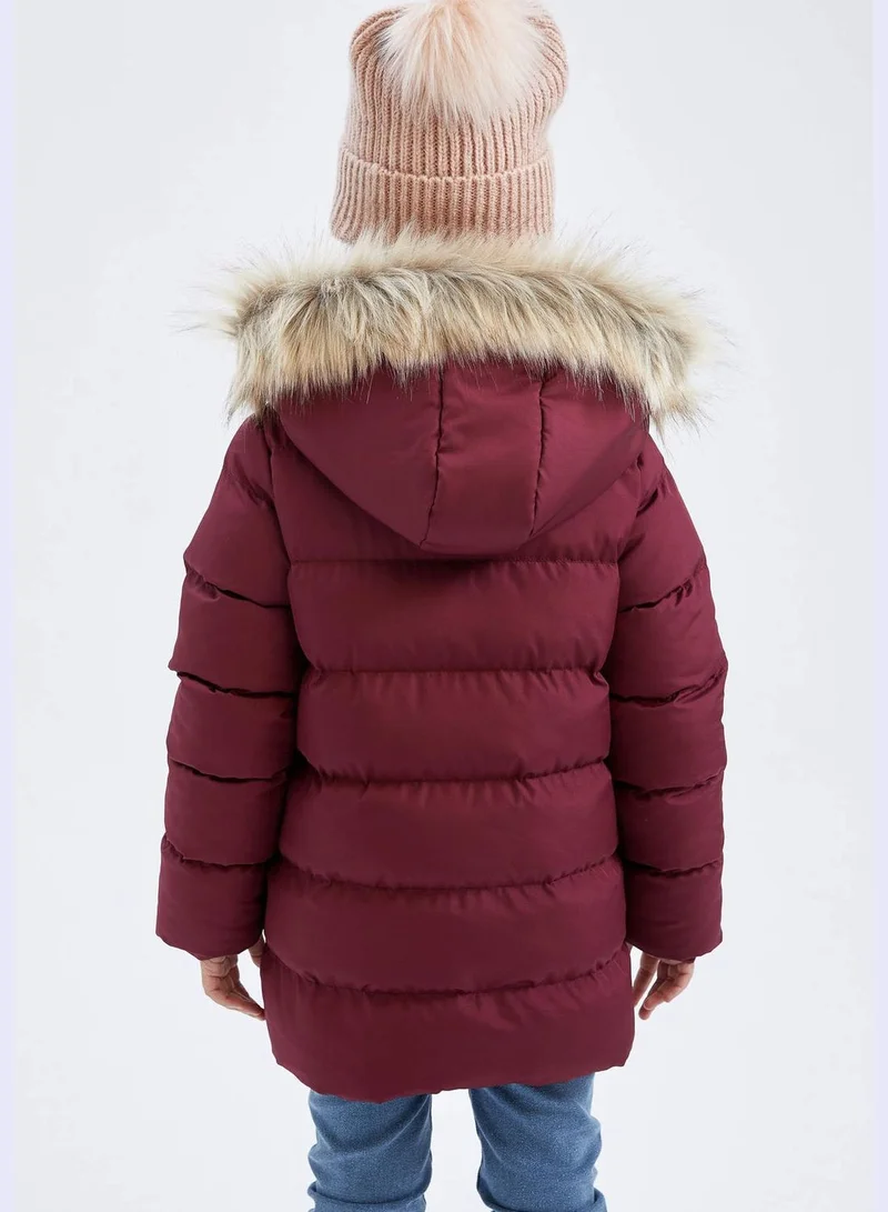 DeFacto Girl Hooded Long Sleeve Parka