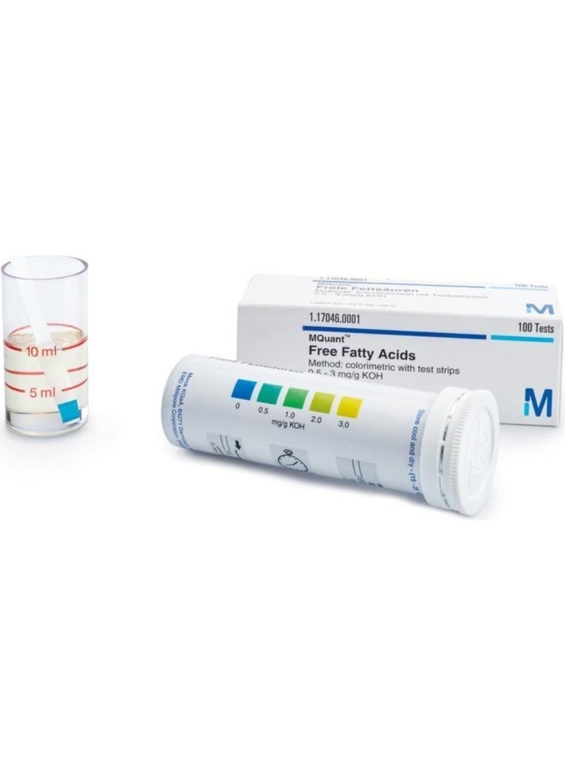 Merck - 117046 Mquant™ | Paper for Determination of Free Fatty Acids in Frying Oils | 100 Tests - Image 1